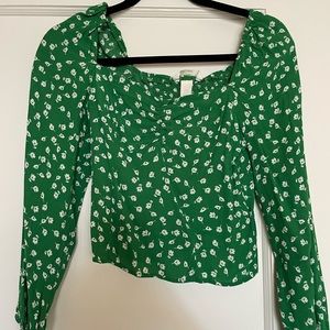 H&M long sleeve blouse